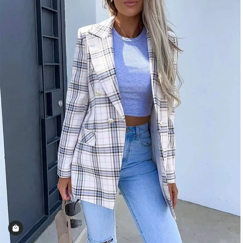 Blazer Feminino de Algodão Para o Inverno - Geslen