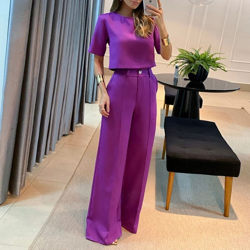 Conjunto Estilo Conforto com Calça Larga – Amanda