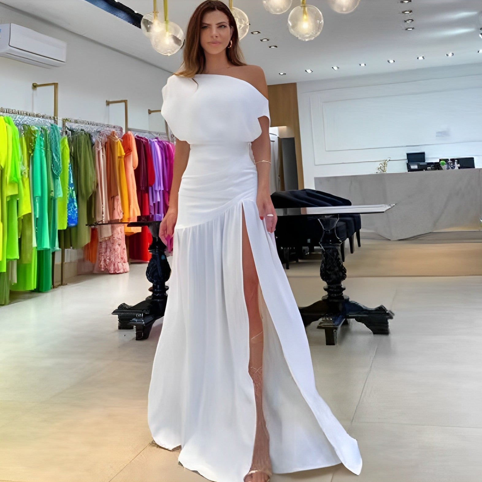 Vestido Royal - Elegante Sofisticado Primavera Verão