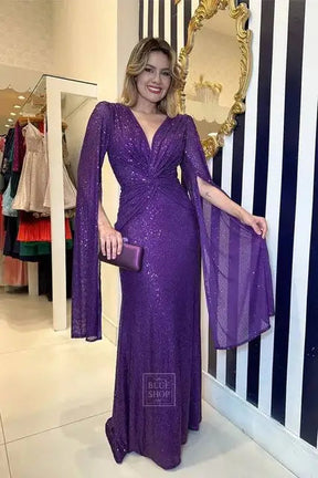 Vestido Feminino de Luxo Para Festa - Romena
