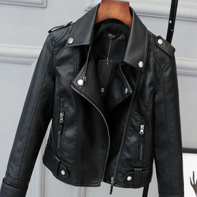 Jaqueta Feminina de Couro Legítimo - Roma